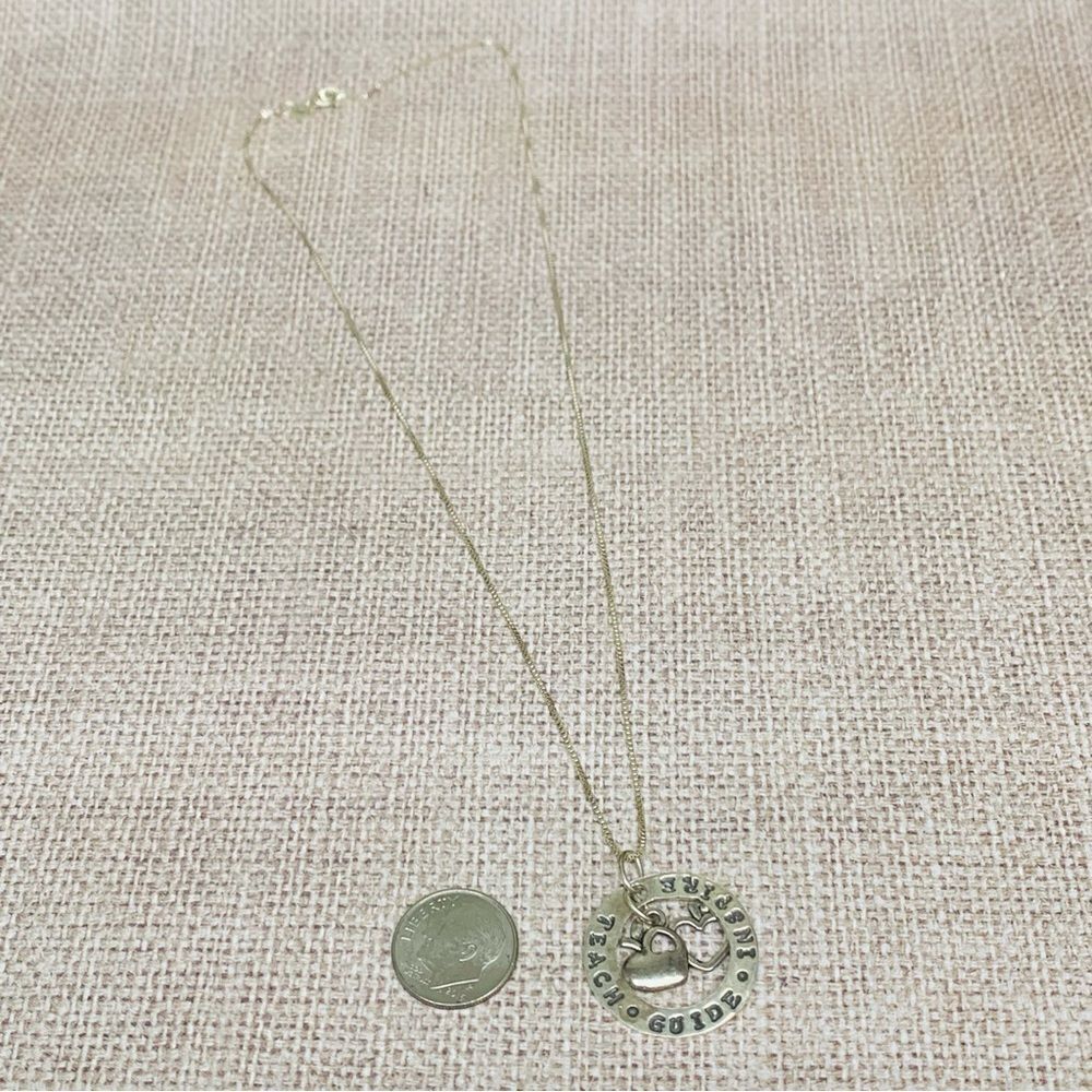 Sterling Silver Teacher Affirmation Necklace‎